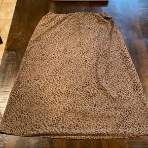 Animal print skirt